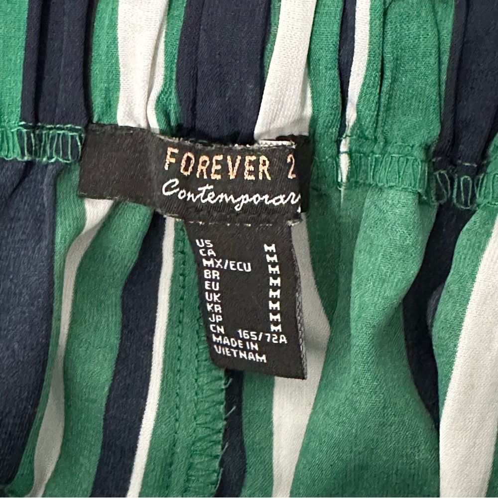 Forever 21 Women's Striped Belted Palazzo Pants - Picture 6 of 7